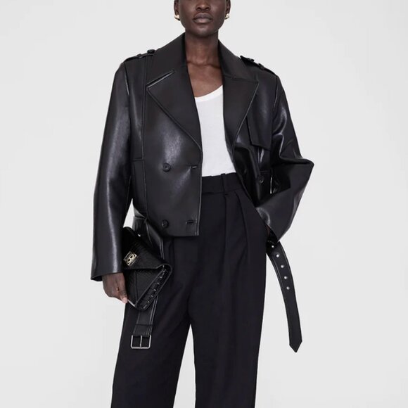 Anine Bing Black Leather Jacket